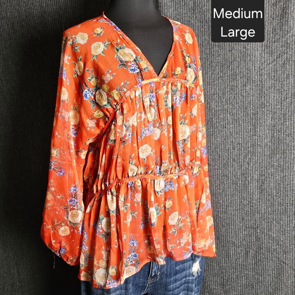 Easel Sheer Boho Top
